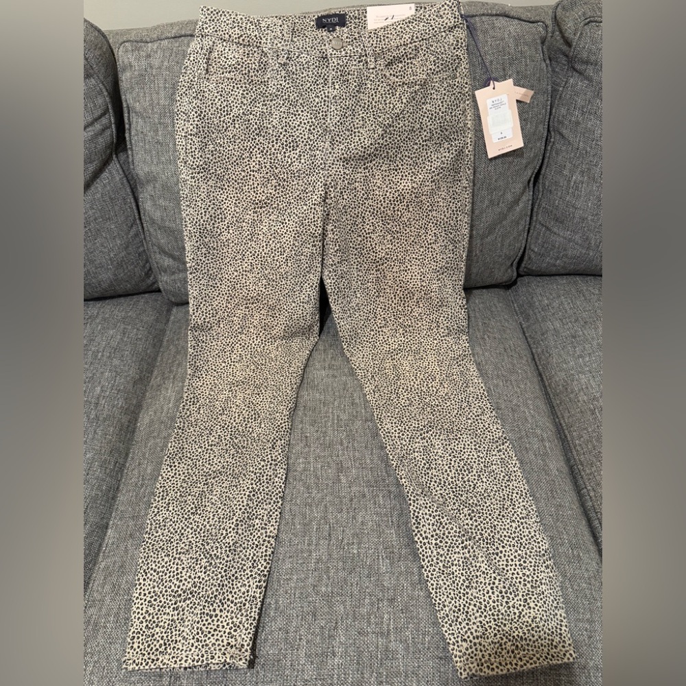 NYDJ Black and White Skinny Jeans